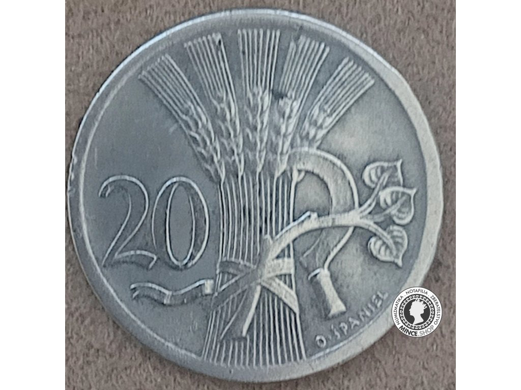 20 halier - 1.ČSR - 1938