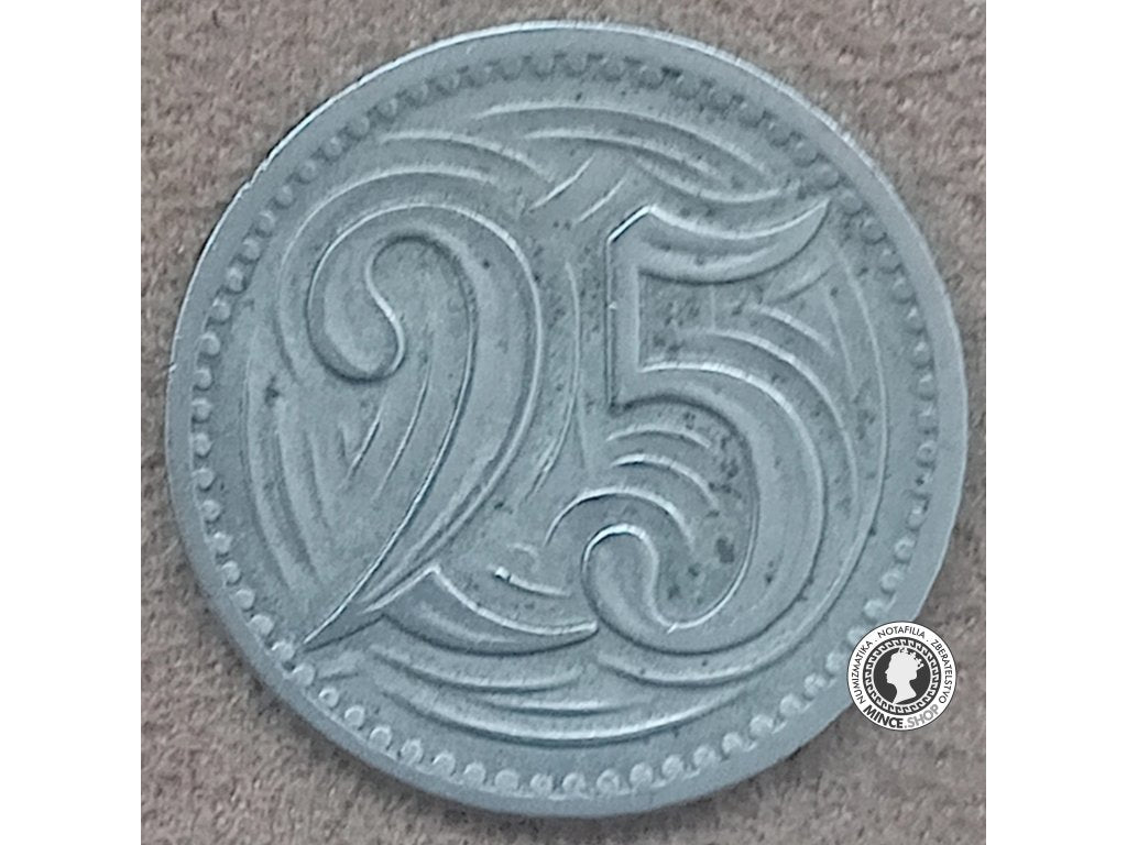 25 halier - 1.ČSR - 1933