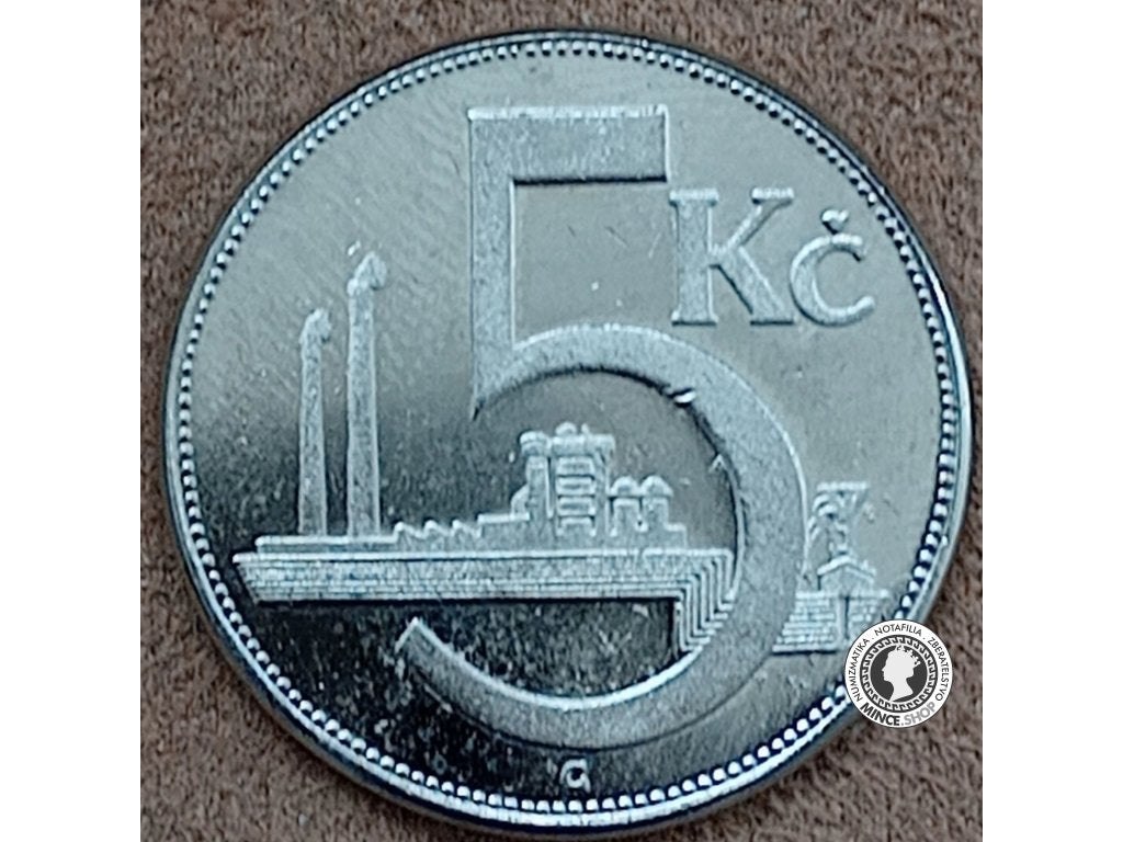 5.koruna - 1.ČSR - 1937