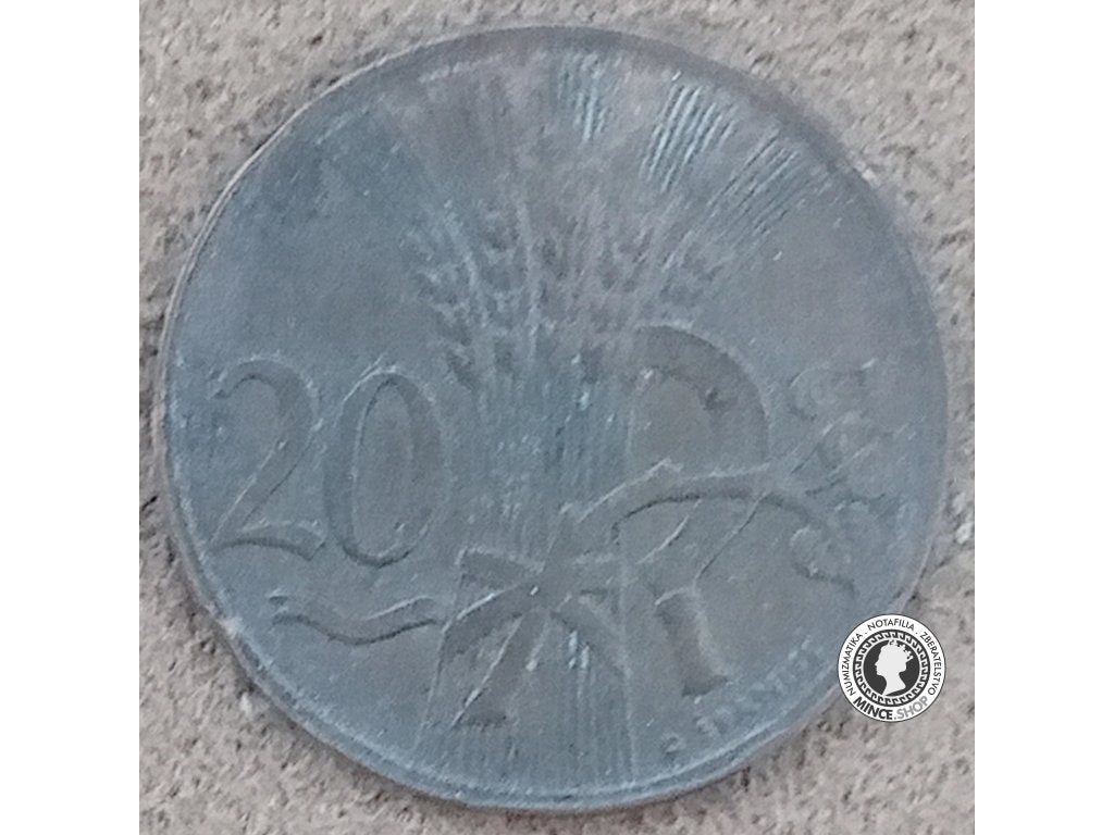 20 halier - Česko-Slovensko - 1948