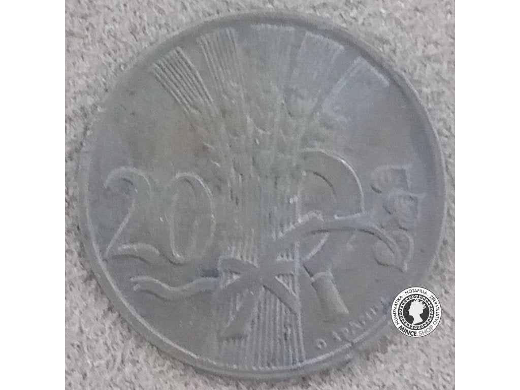 20 halier - Česko-Slovensko - 1950