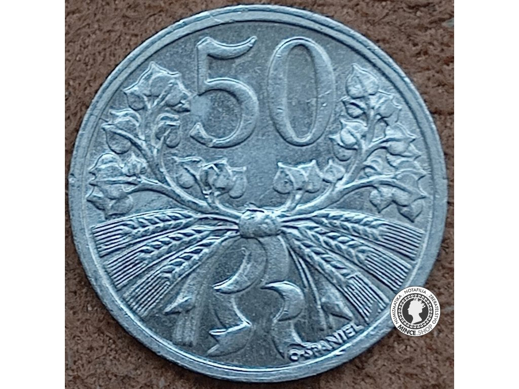 50 halier - Česko-Slovensko - 1951