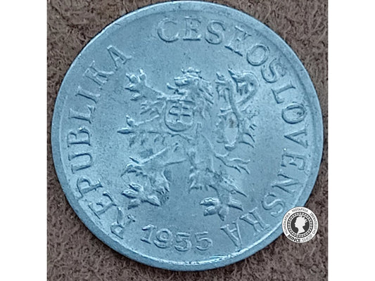 1 halier - Česko-Slovensko - 1955