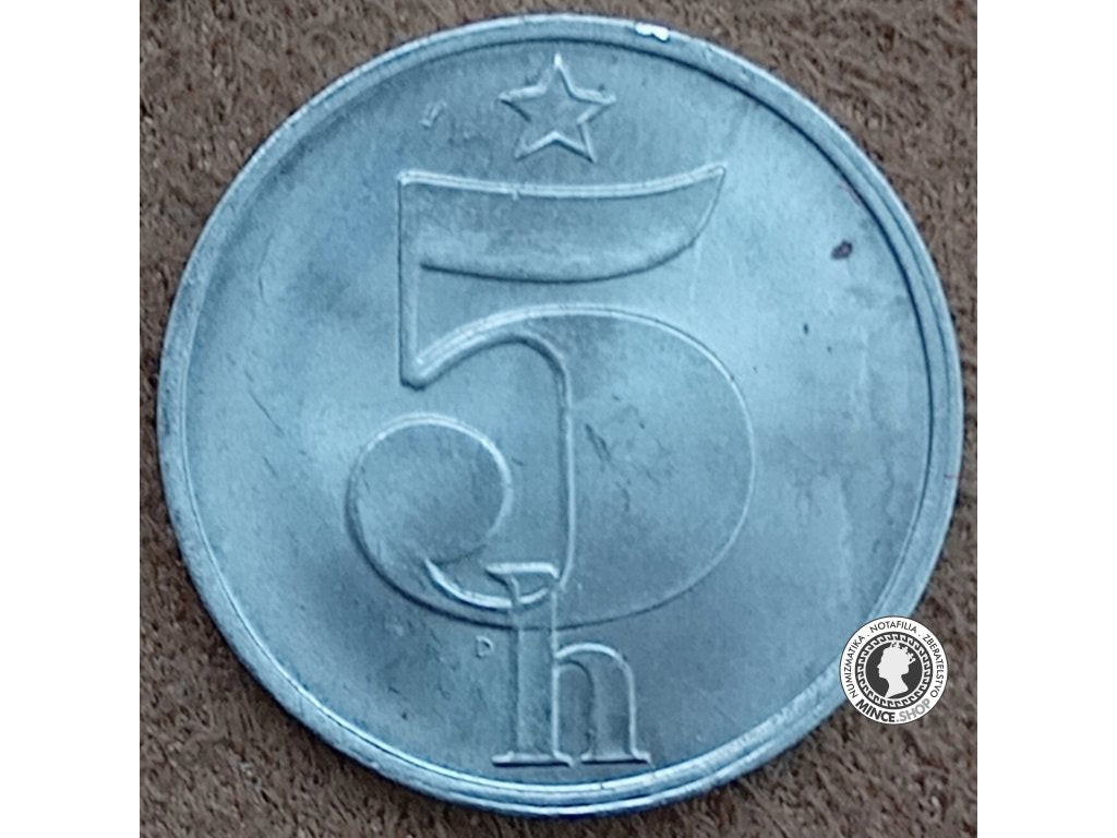 5 halier - Česko-Slovensko - 1984