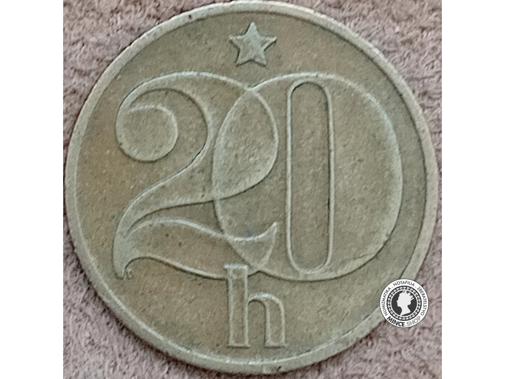 20 halier - Česko-Slovensko - 1976