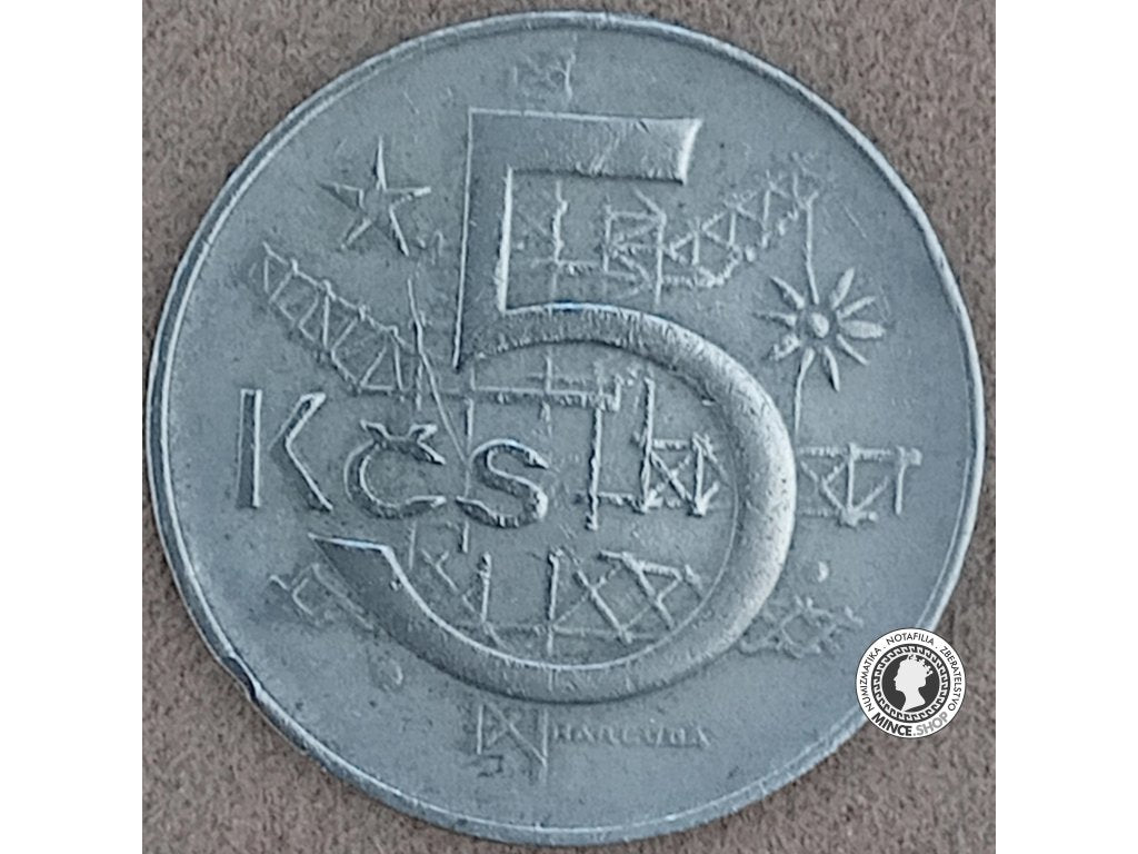5 koruna - Česko-Slovensko - 1968