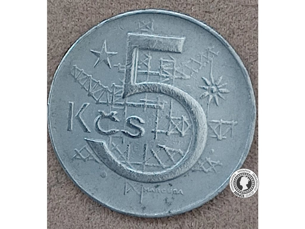 5 koruna - Česko-Slovensko - 1985