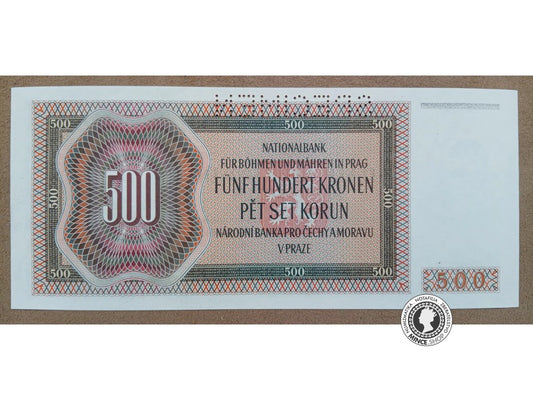 500 Korún - 1942 - Protektorát Čechy a Morava