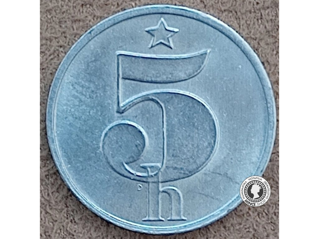 5 halier - Česko-Slovensko - 1988