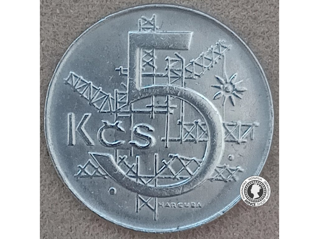 5 koruna - Česko-Slovensko - 1991