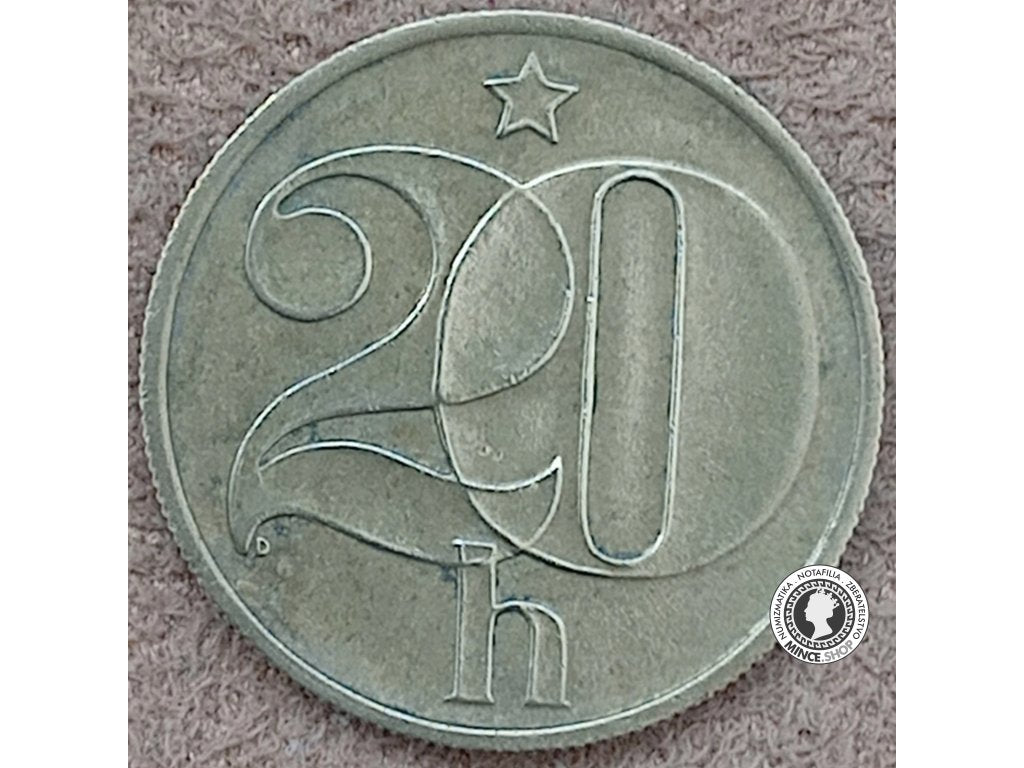20 halier - Česko-Slovensko - 1986