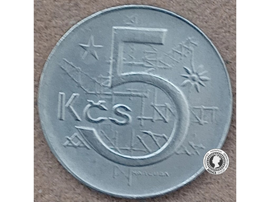 5 koruna - Česko-Slovensko - 1989
