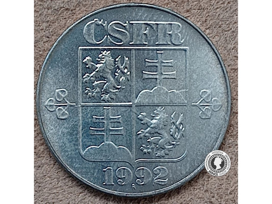 2 koruna - Česko-Slovensko - 1992 R - UNC