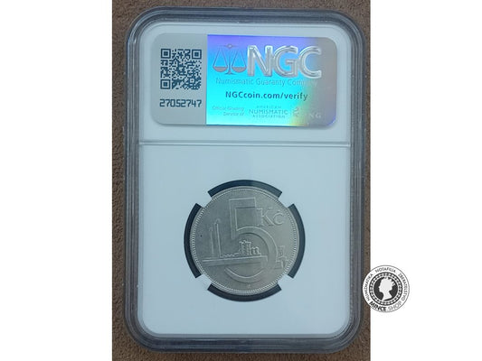 5.koruna - 1.ČSR - 1931- UNC Details