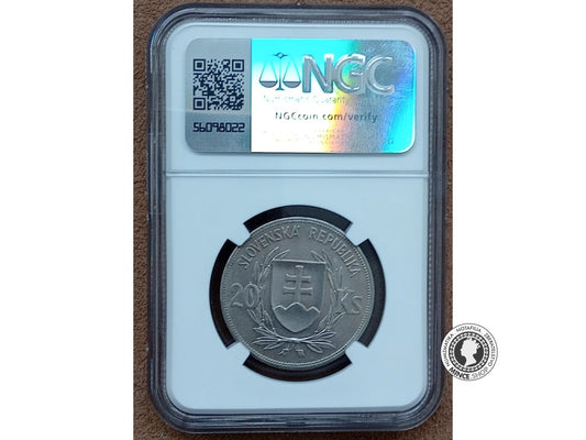 20 koruna - Slovenský Štát - 1939 - Dr. Jozef Tiso - kvalita AU DETAILS