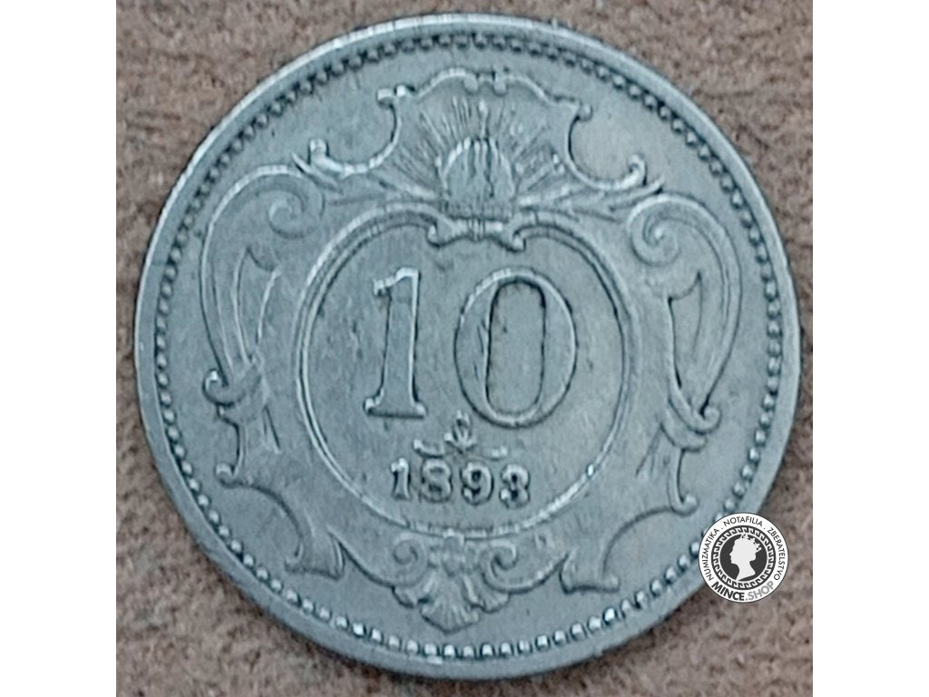 10 halier - Rakúsko-Uhorsko - 1893