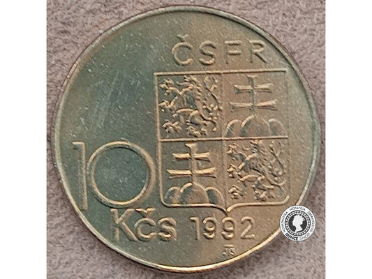 10 koruna - Česko-Slovensko - 1992 - A.Rašín - UNC