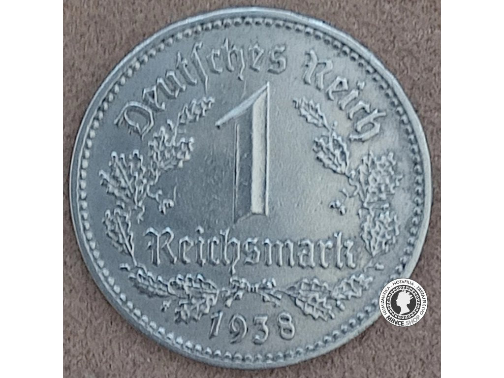1 marka - Nemecko - Tretia Ríša - 1938 A