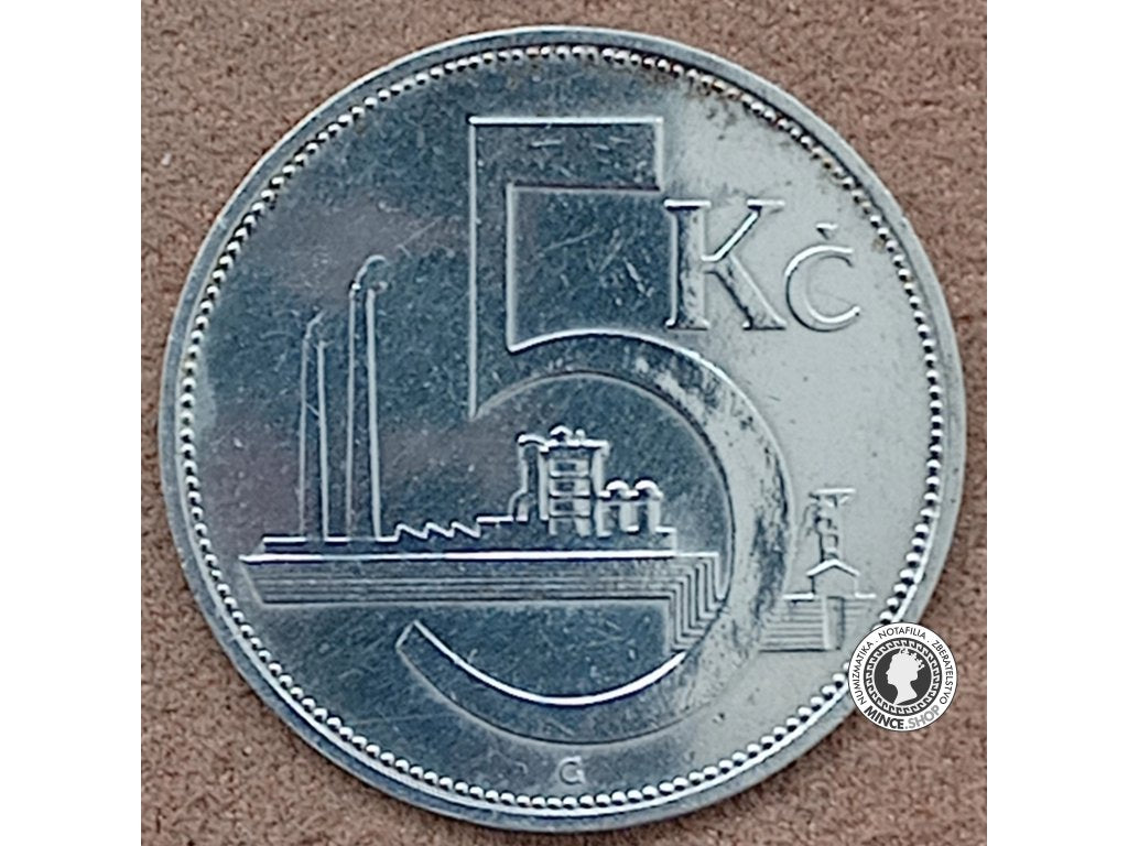 5.koruna - 1.ČSR - 1929