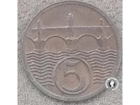 5 halierov - 1.ČSR - 1925