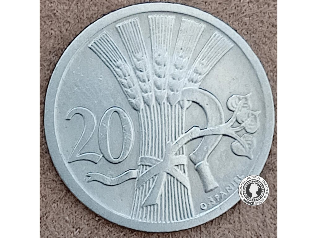 20 halier - 1.ČSR - 1930