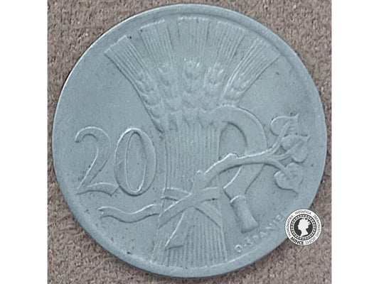 20 halier - 1.ČSR - 1933