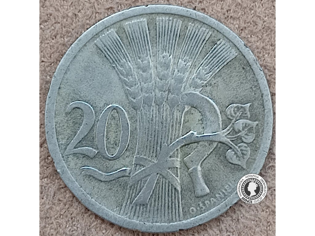20 halier - 1.ČSR - 1937