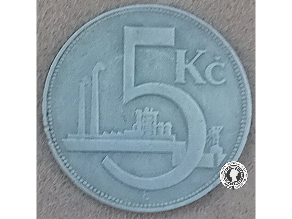 5.koruna - 1.ČSR - 1927