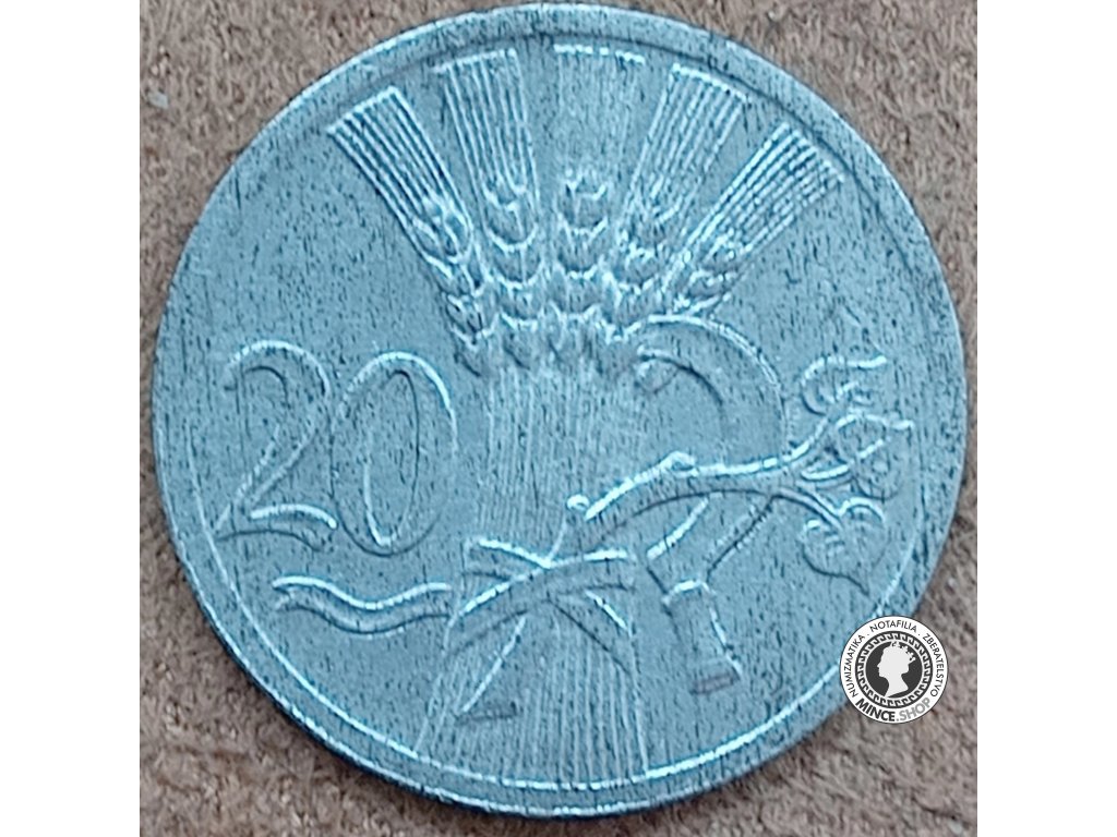 20 halier - Protektorát Čechy a Morava - 1940