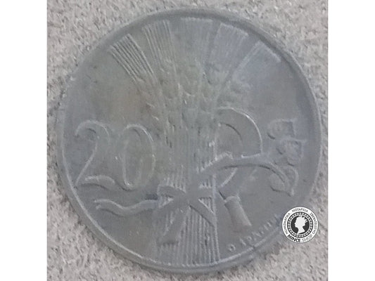 20 halier - Česko-Slovensko - 1950