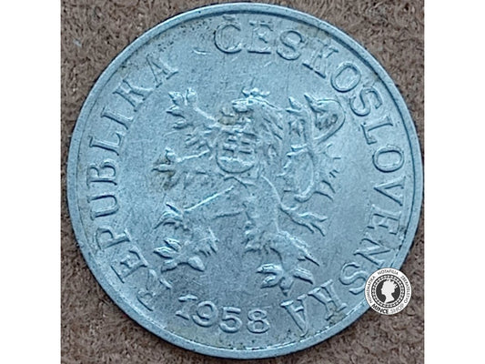 1 halier - Česko-Slovensko - 1958
