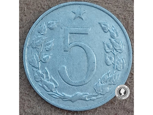 5 halier - Česko-Slovensko - 1966