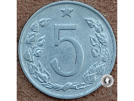 5 halier - Česko-Slovensko - 1972