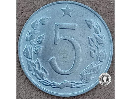 5 halier - Česko-Slovensko - 1973