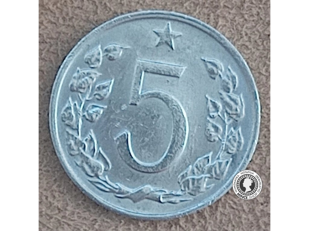 5 halier - Česko-Slovensko - 1975