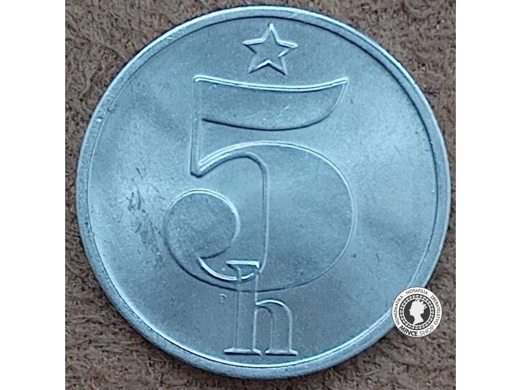 5 halier - Česko-Slovensko - 1981