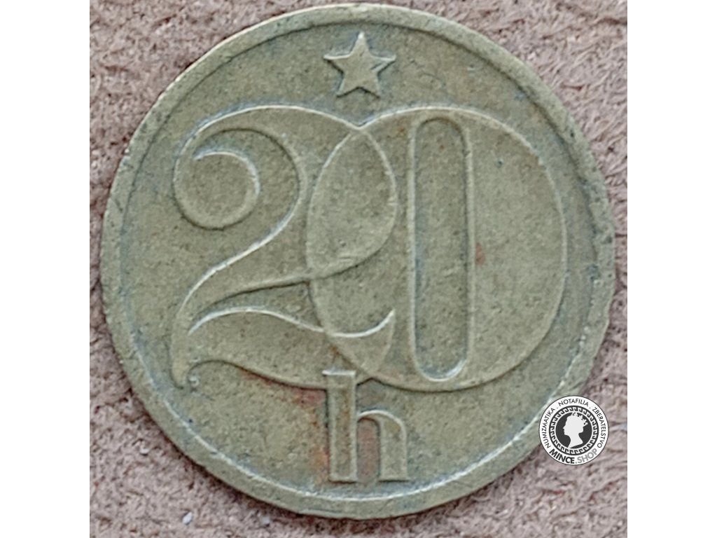 20 halier - Česko-Slovensko - 1972