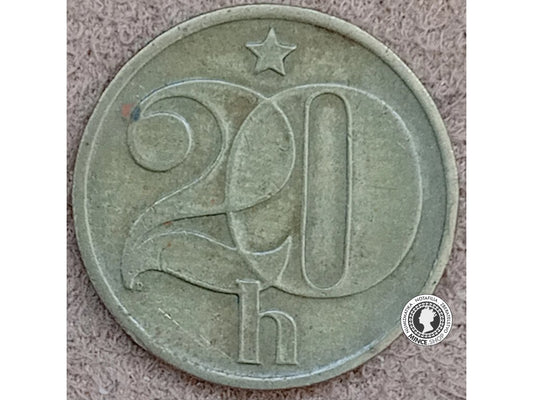 20 halier - Česko-Slovensko - 1977