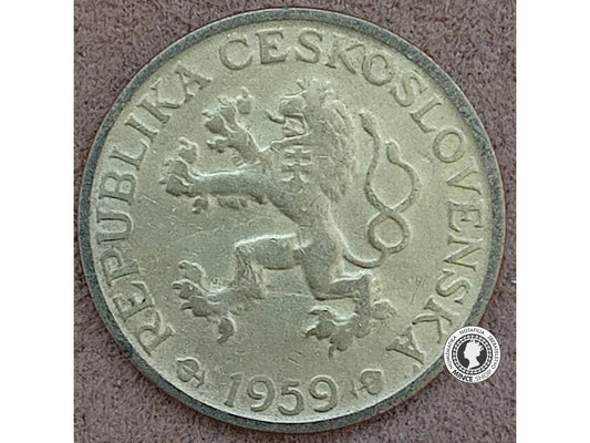 1 koruna - Česko-Slovensko - 1959