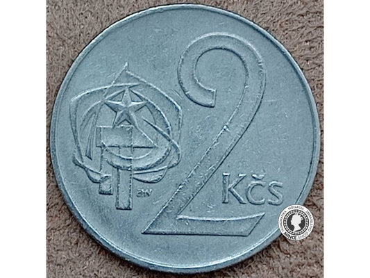 2 koruna - Česko-Slovensko - 1974