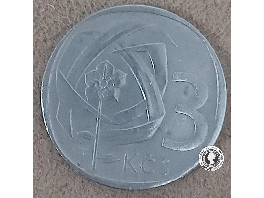 3 koruna - Česko-Slovensko - 1969