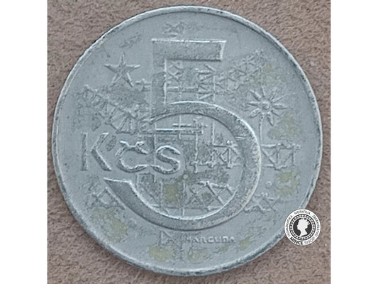 5 koruna - Česko-Slovensko - 1974 a