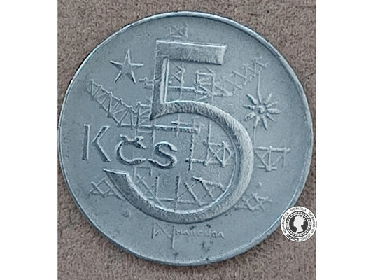5 koruna - Česko-Slovensko - 1985