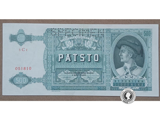 500 Korún - 1941 - Slovenský Štát
