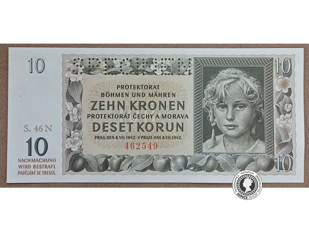 10 Korún - 1942 - Protektorát Čechy a Morava