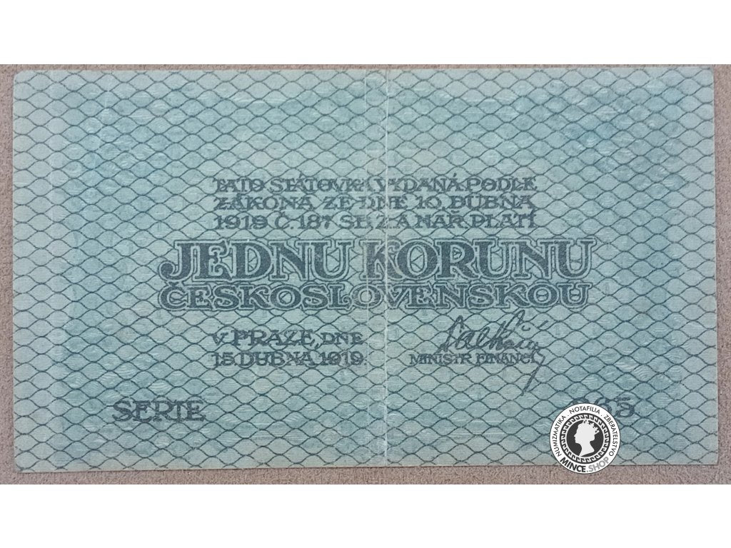 1 Koruna - 1919 - 1.ČSR
