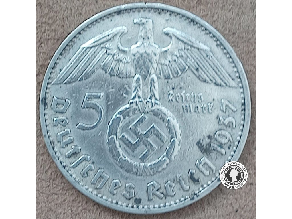 5 mariek - Nemecko - Tretia Ríša - 1937 D