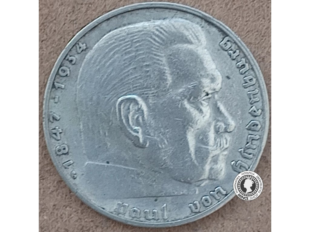 2 marka - Nemecko - Tretia Ríša - 1938 G