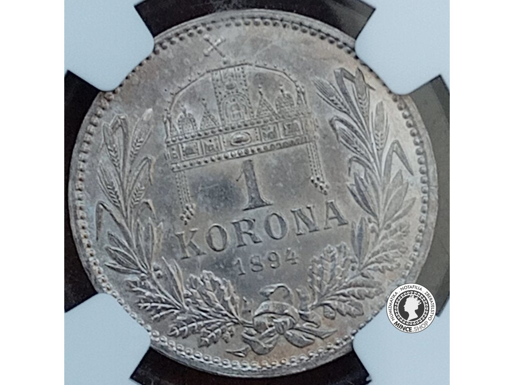 1 korona - Rakúsko-Uhorsko - 1894 - UNC Details