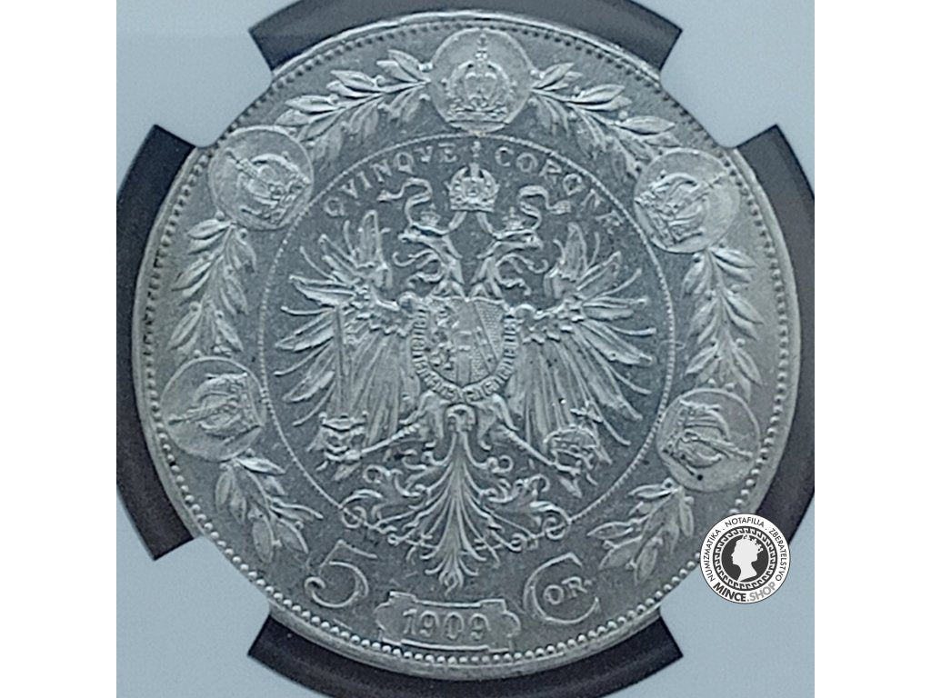 5 koruna - Rakúsko-Uhorsko - 1909 - MS 61